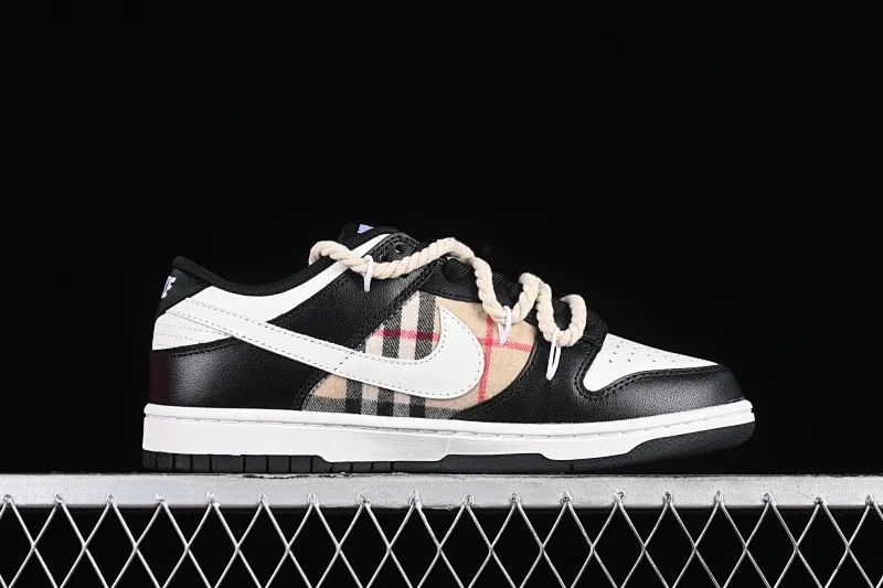 All categories Nk SB Dunk series Nk SB Dunk Low low-top sneakers Nk Dunk Low Fire Heart Scottish distressed panda beige SB deconstructed strap low-top casual sneakers DD1391-100